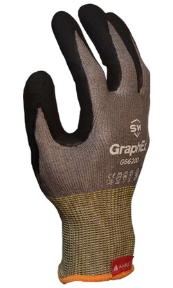 SW Sustainability Solutions GraphEx ANSI Level A6 Cut-Resistant and 6 Abrasion-Resistant Gloves with AxiFybr